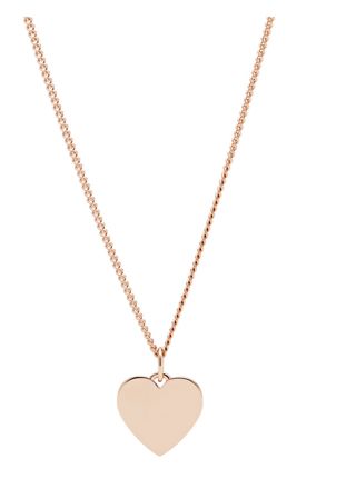 Fossil halsband Heart Rose Gold-Tone Stainless Steel Necklace JF03021791