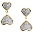 Fossil Sutton Classic Valentine Gold-Tone Stainless Steel Heart örhangen JF03939710