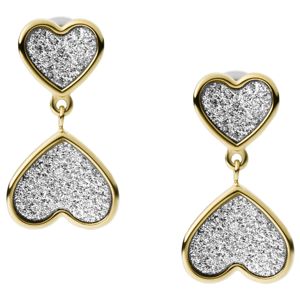 Fossil Sutton Classic Valentine Gold-Tone Stainless Steel Heart örhangen JF03939710 main product photo