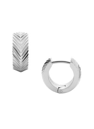 Fossil Harlow silvernfärgade hoops JF04666040