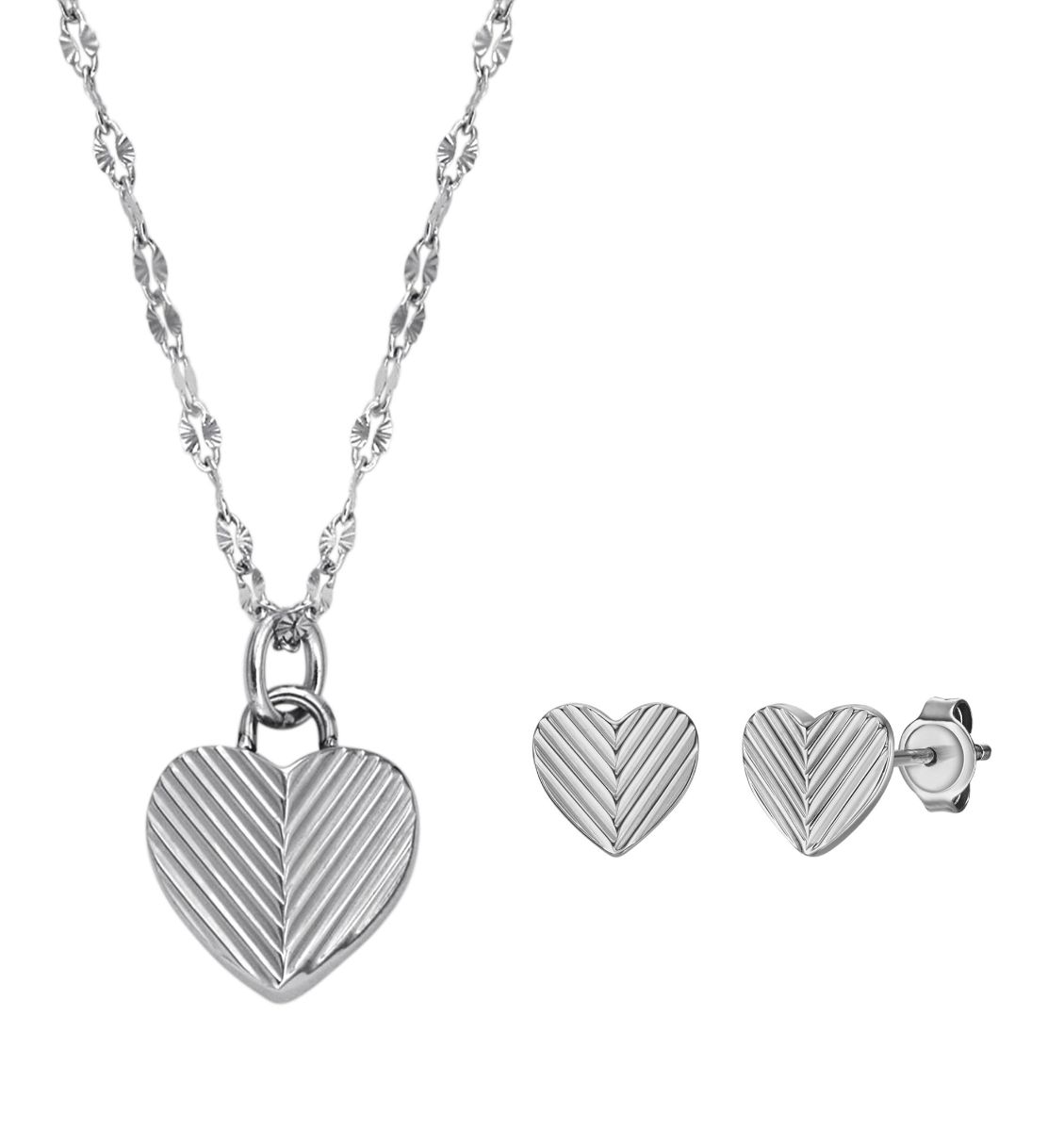 Fossil Harlow hjärtsmyckeset JF04669SET