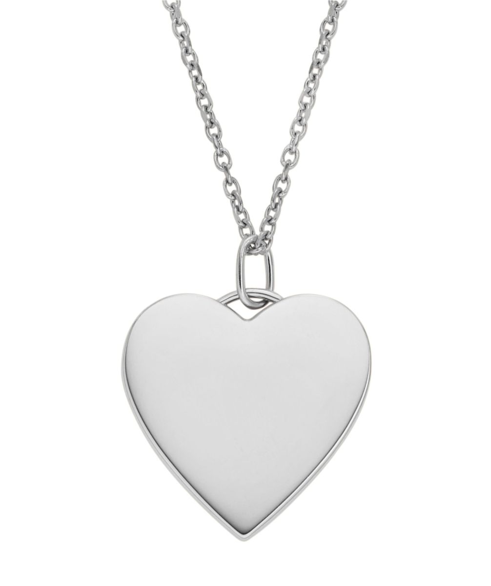 Fossil Drew silverfärgat hjärthalsband JF04690040