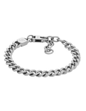 Fossil Harlow intaglio silverfärgat pansararmband JF04697040