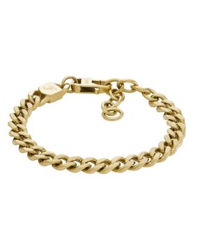 Fossil Harlow intaglio guldfärgat pansararmband JF04698710