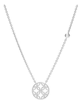 Fossil halsband Romantic Cut Out Sterling Silver Pendant Necklace JFS00527040