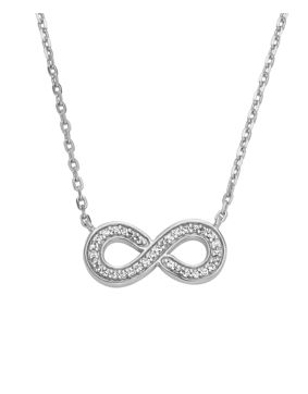 Fossil Sterling Infinity pave halsband JFS00632040