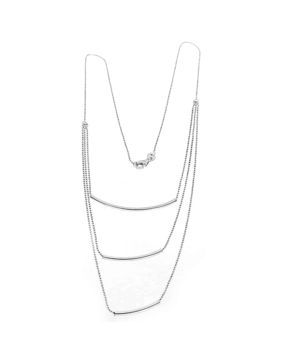 Silver kedjehalsband Treradigt