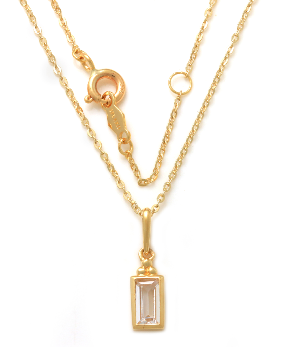 Lykka Casuals baguette guldhalsband