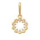 Lykka Casuals guldberlock blomma zirkonia