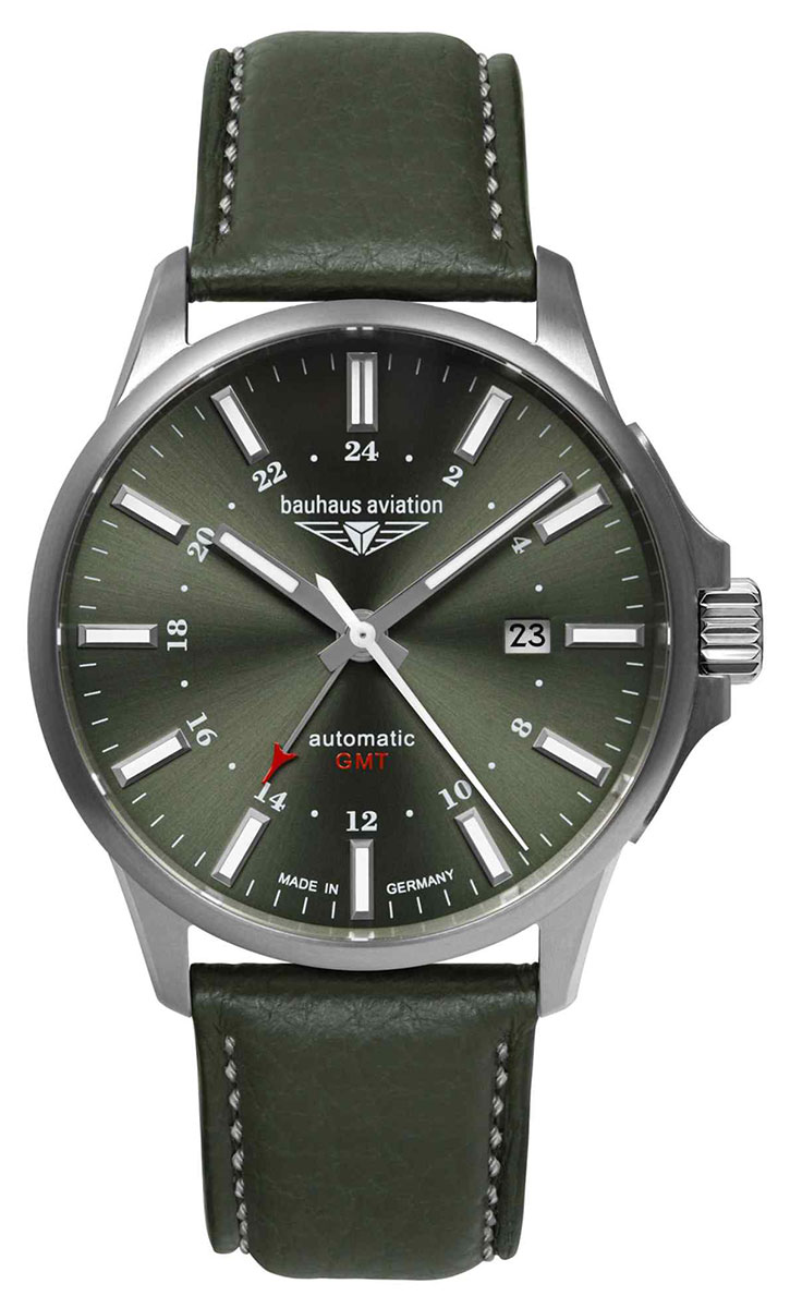 Bauhaus Aviation Titanium Automatic GMT 28684
