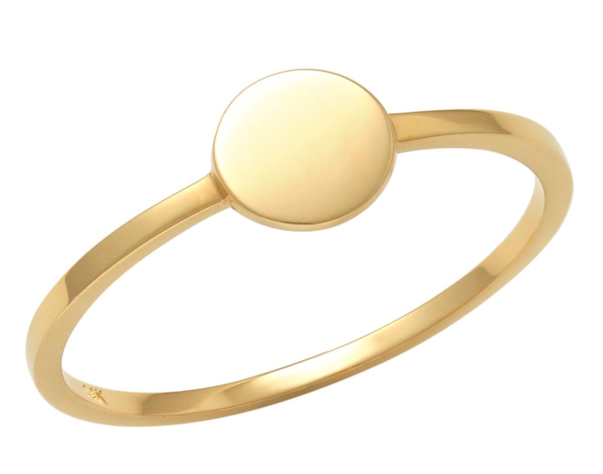 Lykka Casuals rund guldring 