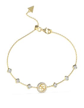 GUESS 4G Crush guldfärgat armband med kristaller JUBB04156JWYGT/U