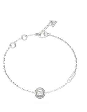 GUESS M'ama non m'ama silverfärgat armband JUBB04668JWRHS