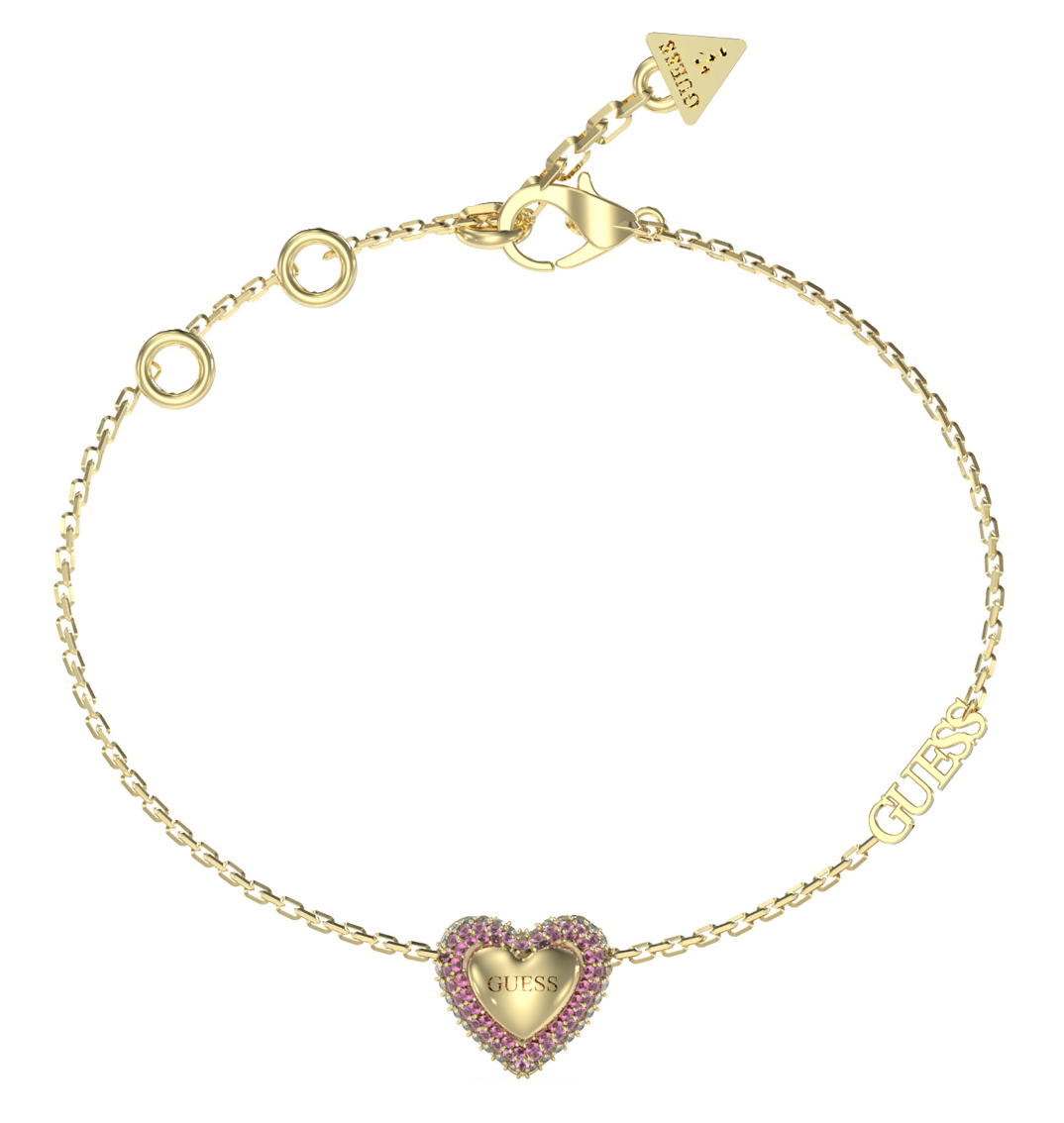 GUESS Beloved hjärtarmband JUBB05011JWYGPKS