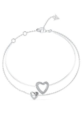 GUESS Beloved hjärtarmband JUBB05027JWRHS