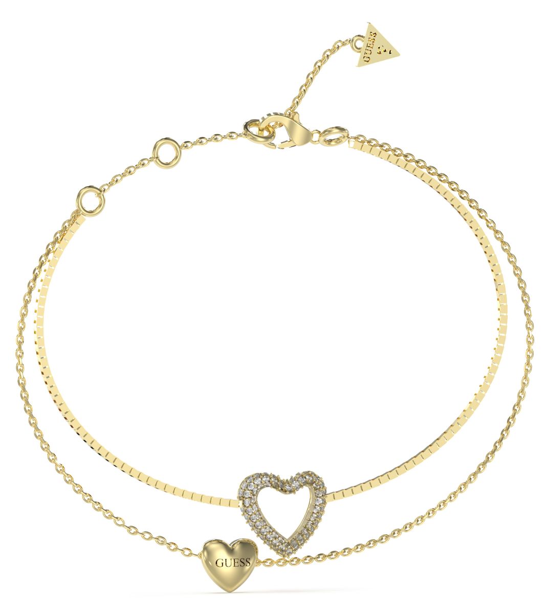 GUESS Beloved hjärtarmband JUBB05027JWYGS