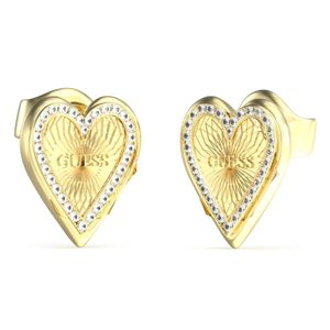 GUESS love me tender guldfärgad hjärtstiftörhängen JUBE03237JWYGT/U main product photo