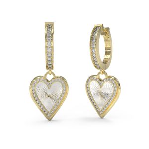 GUESS Love me tender guldfärgad hjärtörhängen silver JUBE03239JWYGRHT/U main product photo