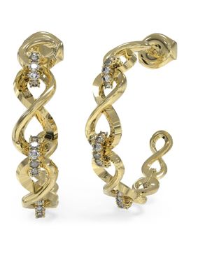 GUESS Endless dream guldfärgad infinity hoops JUBE03267JWYGT/U