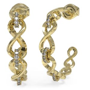 GUESS Endless dream guldfärgad infinity hoops JUBE03267JWYGT/U main product photo