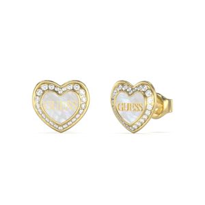 GUESS Love guldfärgade hjärtörhängen JUBE04028JWYGWHT/U main product photo