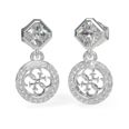 GUESS 4G Crush silverfärgade drop örhängen JUBE04154JWRHT/U