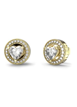 GUESS M'ama non m'ama gulfärgade örhängen JUBE04669JWYGT/U