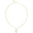 GUESS Love me tender guldfärgat hjärthalsband silver JUBN03238JWYGRHT/U