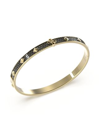 GUESS 4g xever guldfärgat svart pave bangle JUMB03231JWYGBKL