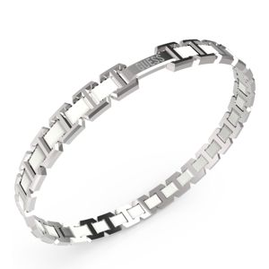 GUESS Montecarlo tvåfargat silver och vitfärgat armband JUMB04030JWSTWIT/U main product photo