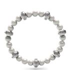 GUESS Edgy pärl-stålarmband JUMB04069JWSTWIT/U