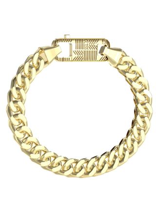 GUESS Pitstop gulfärgat pansararmband JUMB04450JWYGL