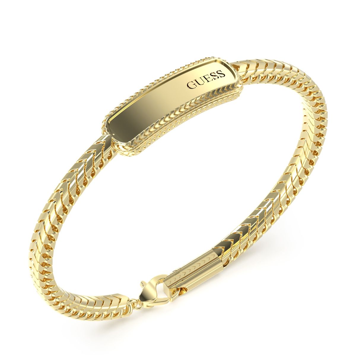 GUESS Sailorknot armband med platta JUMB05025JWYGL