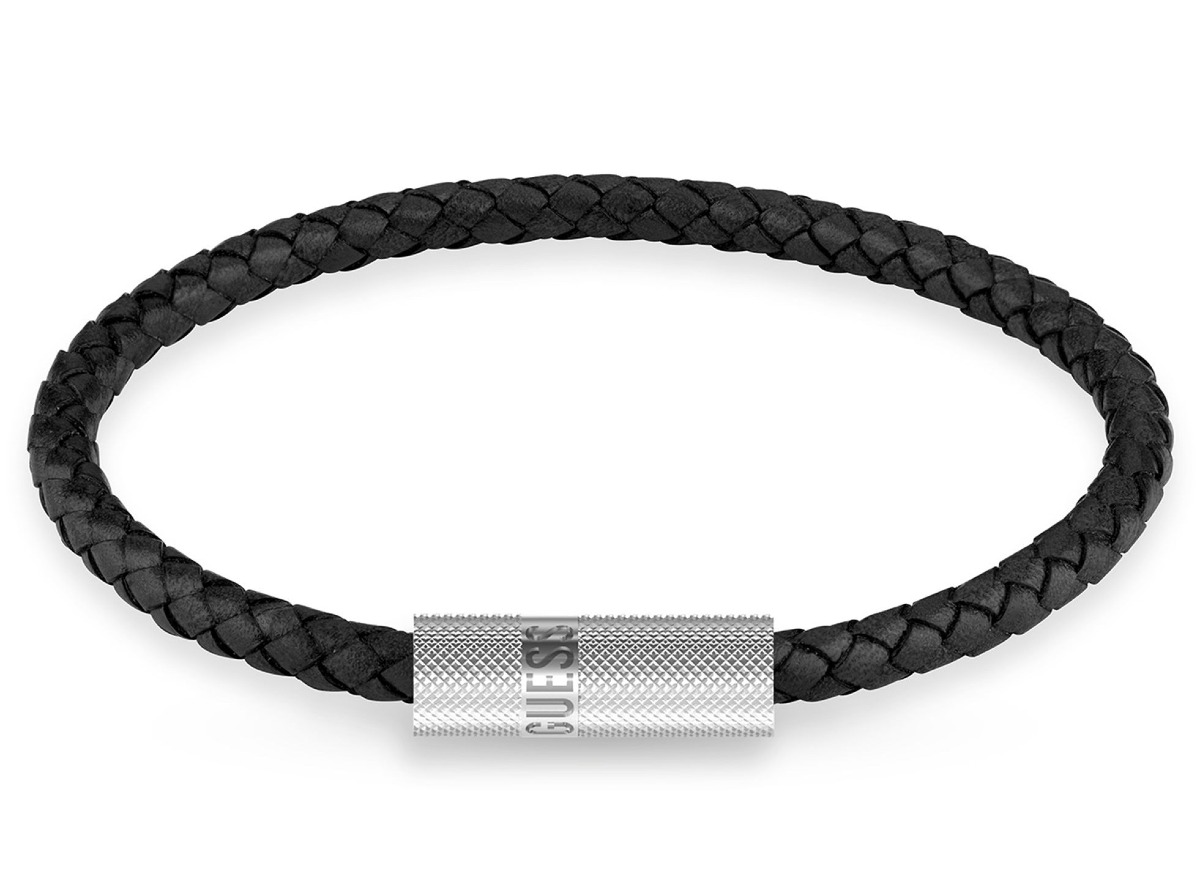 GUESS Blackjack stål-laderarmband svart JUXB03238JWSTBKL