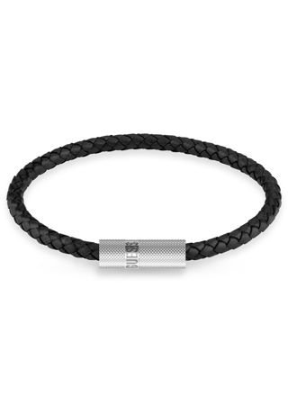 GUESS Blackjack stål-laderarmband svart JUXB03238JWSTBKL