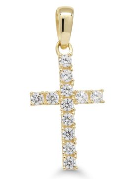 Guldhängsmycke kors K-P64664Z