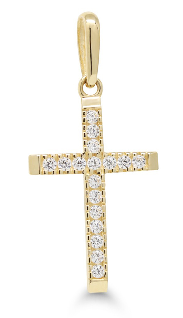 Guldhängsmycke kors K-P65251Z