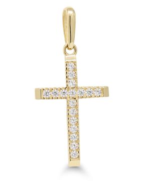 Guldhängsmycke kors K-P65251Z