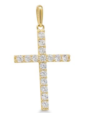 Guldhängsmycke kors K-P66696Z