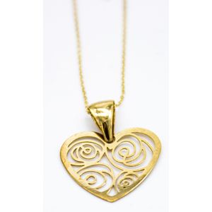 Hjärhalsband i 14K guld 42 cm KA-1/42 main product photo