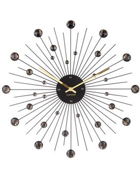 Karlsson Sunburst Black KA4859BK väggklocka 50cm
