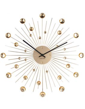Karlsson Sunburst Gold KA4859GD väggklocka 50cm