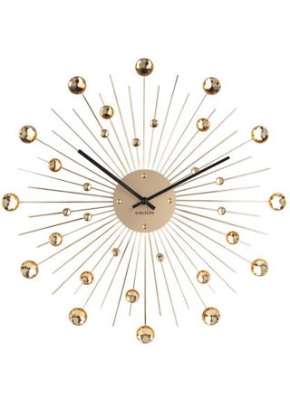 Karlsson Sunburst Gold KA4859GD väggklocka 50cm