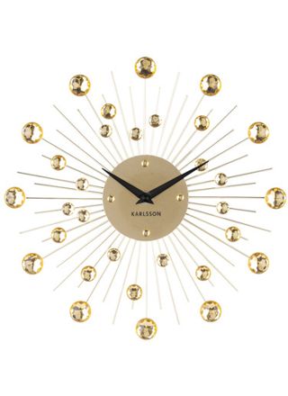 Karlsson Sunburst Gold KA4860GD väggklocka 30cm