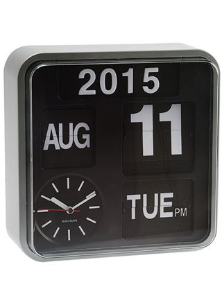 Karlsson Mini Flip väggklocka KA5364SI 24cm