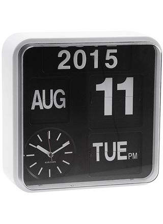 Karlsson Mini Flip väggklocka KA5364WH 24cm