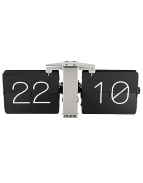 Karlsson Flip clock svart 36 x 8,5 x 14 cm bordsklocka KA5601BK