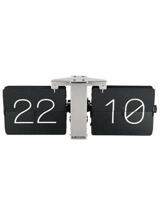 Karlsson Flip clock svart 36 x 8,5 x 14 cm bordsklocka KA5601BK