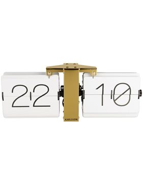 Karlsson Flip clock vit 36 x 8,5 x 14 cm bordsklocka KA5601WH