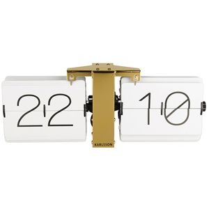 Karlsson Flip clock vit 36 x 8,5 x 14 cm bordsklocka KA5601WH main product photo
